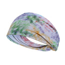 2 PCS Running Fitness Exercise Sweat-Absorbent Elastic Headband Sports Sweatband, Size: Free Size(Tie Dye)