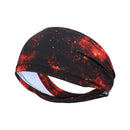 2 PCS Running Fitness Exercise Sweat-Absorbent Elastic Headband Sports Sweatband, Size: Free Size(Flame)