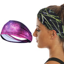 2 PCS Running Fitness Exercise Sweat-Absorbent Elastic Headband Sports Sweatband, Size: Free Size(Starry Sky)