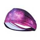 2 PCS Running Fitness Exercise Sweat-Absorbent Elastic Headband Sports Sweatband, Size: Free Size(Starry Sky)