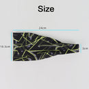 2 PCS Running Fitness Exercise Sweat-Absorbent Elastic Headband Sports Sweatband, Size: Free Size(Gradient Leaf)