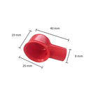 10 PCS Car Battery Clip Protective Cover Dust Cap PVC Insulated Protective Cover Harness End Protective Cover(BD-41)