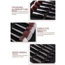 ZOREYA 18 In 1 Fiber Makeup Brush Set Black Wooden Handle Beauty Tools(ZZ18)