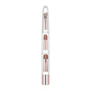 ZOREYA ZY8-100 3 In 1 Skin Color Telescopic Makeup Brush Portable Mini Eye Brush(Transparent)
