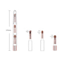 ZOREYA ZY8-100 3 In 1 Skin Color Telescopic Makeup Brush Portable Mini Eye Brush(Transparent)
