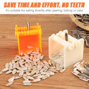 3 PCS Manual Peeling Melon Seed Machine Sunflower Seed Tool(Orange)