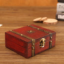Antique Wooden Double Belt Jewelry Boxï¼ŒSpecificationï¼š With Password Lock