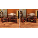 Jewelry Storage Box Retro Wooden Treasure Box Shooting Props Decorationï¼ŒSpecificationï¼š 2 PCS/Set With Lock