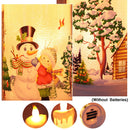 Christmas Decoration Night Light LED Simulation Flame Candle Light(B-Santa Claus)