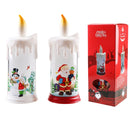 Christmas Decoration Night Light LED Simulation Flame Candle Light(B-Santa Claus)
