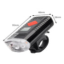 TG-ZX01501 LED Bicycle Front Light Night Riding Warning Light USB Charging Strong Light With Speaker Riding Light(TG-ZX01501)