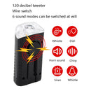 TG-ZX01501 LED Bicycle Front Light Night Riding Warning Light USB Charging Strong Light With Speaker Riding Light(TG-ZX01501)