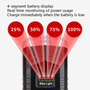 TG-ZX01501 LED Bicycle Front Light Night Riding Warning Light USB Charging Strong Light With Speaker Riding Light(TG-ZX01501)