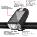 Solar Charging Bicycle Front Light Mountain Bike Riding High Bright Night Warning Bicycle Headlights( T6 Lamp Beads)