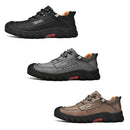 XZ2182 Autumn Men Outdoor Hiking Shoes Cowhide Laced Thick-Soled Men Shoes, Size: 38(Black)