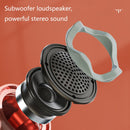 Q99 Bluetooth Microphone Wireless Silencing Applause Changing Tone Blue Light Microphone Audio(Rose Gold)