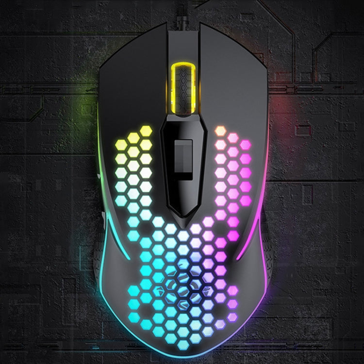 K-Snake X8 6 Keys Wired Luminous Mouse Precise Positioning Gaming Mouse, Cable Length: 1.5m(Black)