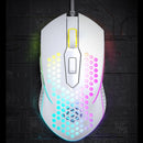K-Snake X8 6 Keys Wired Luminous Mouse Precise Positioning Gaming Mouse, Cable Length: 1.5m(White)