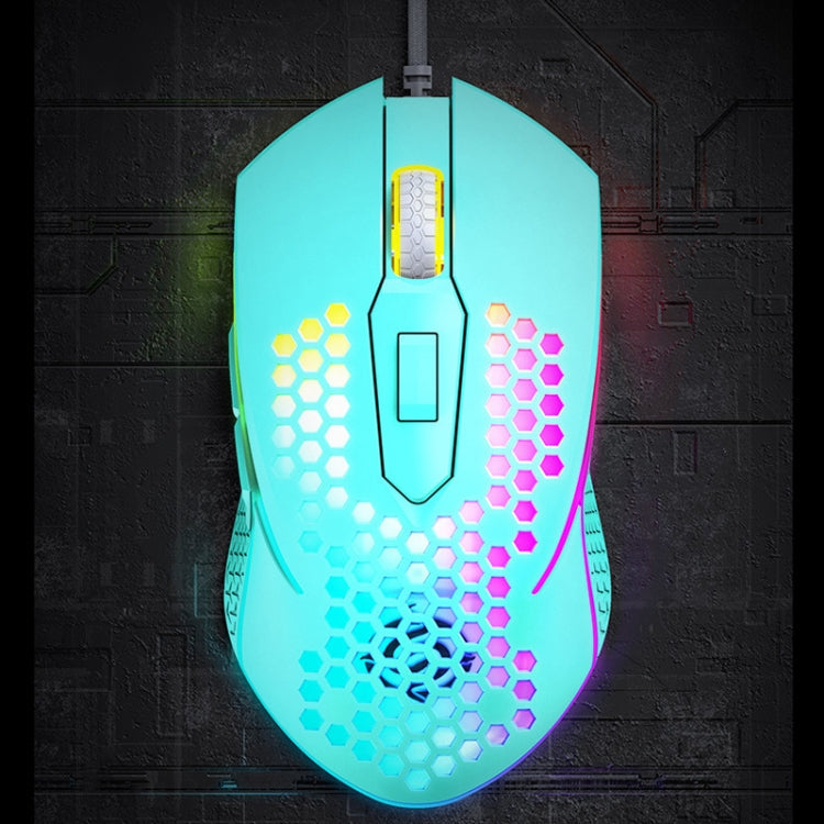 K-Snake X8 6 Keys Wired Luminous Mouse Precise Positioning Gaming Mouse, Cable Length: 1.5m(Green)