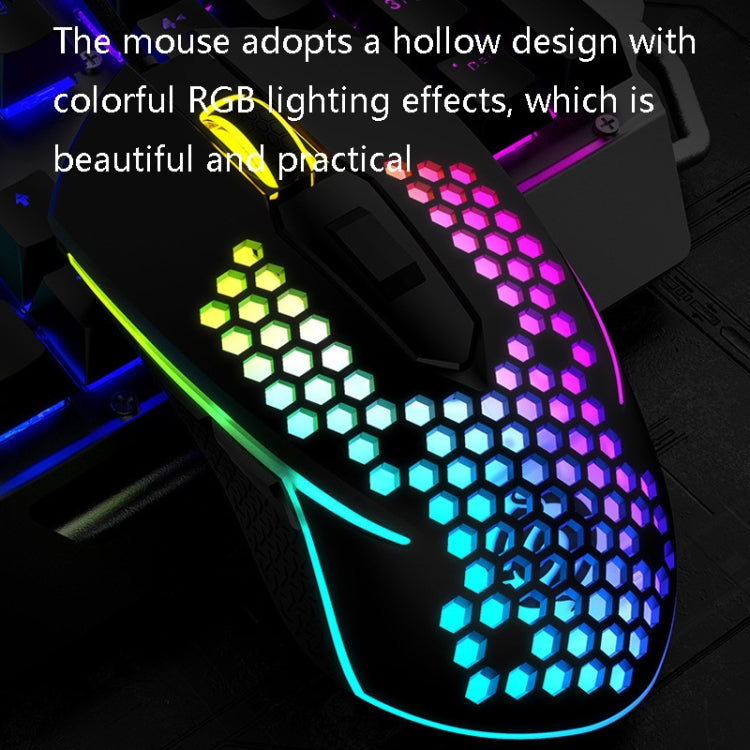 K-Snake X8 6 Keys Wired Luminous Mouse Precise Positioning Gaming Mouse, Cable Length: 1.5m(White)