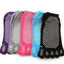 2 Pairs Four Seasons Cotton Five-Toed Yoga Socks Silicone Non-Slip Five-Toed Socks(Grey)