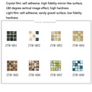 20 PCS / Set Kitchen Stove Oil-Proof Sticker Ceramic Tile Decoration Self-Adhesive Wall Sticker, Specification: Crystal Film(MSK006)