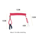 2 PCS Universal Ship Out-Of-Fire Switch Safety Rope Boot Machine Motorboat Emergency Exterior Switch Rope(Red)
