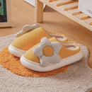 Thick-Soled EVA Autumn Winter Sunflower Couple Home Cotton Slippers, Size: 36/37(Yellow)