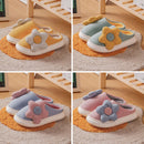 Thick-Soled EVA Autumn Winter Sunflower Couple Home Cotton Slippers, Size: 36/37(Yellow)