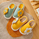 Thick-Soled EVA Autumn Winter Sunflower Couple Home Cotton Slippers, Size: 36/37(Pink)