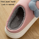 Thick-Soled EVA Autumn Winter Sunflower Couple Home Cotton Slippers, Size: 40/41(Pink)