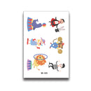 30 PCS Cartoon Cute Tattoo Stickers Children Amusement Park Stickers(WK-005)