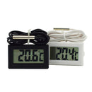 2 PCS Fish Tank Digital Thermometer Waterproof Probe Electronic Measuring Thermometer, Line Length: 2m (White)