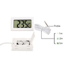 2 PCS Fish Tank Digital Thermometer Waterproof Probe Electronic Measuring Thermometer, Line Length: 2m (White)