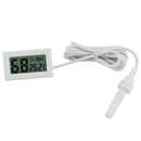2 PCS Embedded Mini Household Vehicle Temperature And Humidity Meter Multi-Function Digital Temperature Humidity Meter(White)