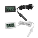 2 PCS Embedded Mini Household Vehicle Temperature And Humidity Meter Multi-Function Digital Temperature Humidity Meter(Black)