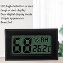 2 PCS Embedded Mini Household Vehicle Temperature And Humidity Meter Multi-Function Digital Temperature Humidity Meter(Black)