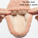 Autumn And Winter Indoor Pure Color Couple Cotton Slippers, Size: 40/41(Pink)