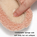 Autumn And Winter Indoor Pure Color Couple Cotton Slippers, Size: 40/41(Pink)