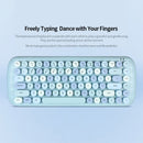 MOFii Candy Punk Keycap Mixed Color Wireless Keyboard and Mouse Set(Milk Tea Color)