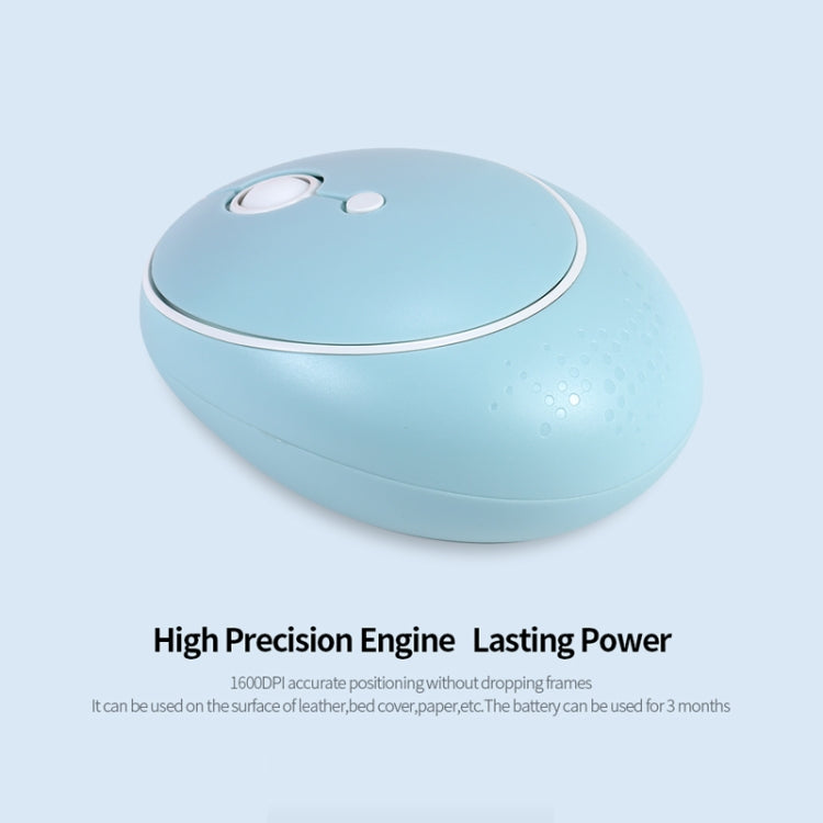 MOFii Candy Punk Keycap Mixed Color Wireless Keyboard and Mouse Set(Blue)