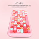 MOFii Candy Punk Keycap Mixed Color Wireless Keyboard and Mouse Set(Pink)