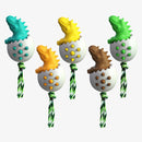 Dinosaur Egg Dog Molar Stick Resistant To Biting Dog Toothbrush Pet Supplies(Orange)