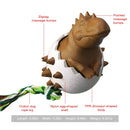 Dinosaur Egg Dog Molar Stick Resistant To Biting Dog Toothbrush Pet Supplies(Orange)
