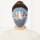 2 PCS Polar Fleece Meltblown Cloth Hot Wind Cotton Outdoor Travel Warmth Mask, Size: One Size(Blue)