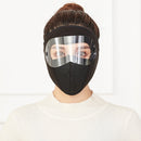 2 PCS Polar Fleece Meltblown Cloth Hot Wind Cotton Outdoor Travel Warmth Mask, Size: One Size(Black)