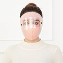 2 PCS Polar Fleece Meltblown Cloth Hot Wind Cotton Outdoor Travel Warmth Mask, Size: One Size(Pink)