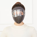 2 PCS Polar Fleece Meltblown Cloth Hot Wind Cotton Outdoor Travel Warmth Mask, Size: One Size(Grey)