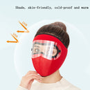 2 PCS Polar Fleece Meltblown Cloth Hot Wind Cotton Outdoor Travel Warmth Mask, Size: One Size(Grey)