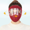 2 PCS Polar Fleece Meltblown Cloth Hot Wind Cotton Outdoor Travel Warmth Mask, Size: One Size(Blue)